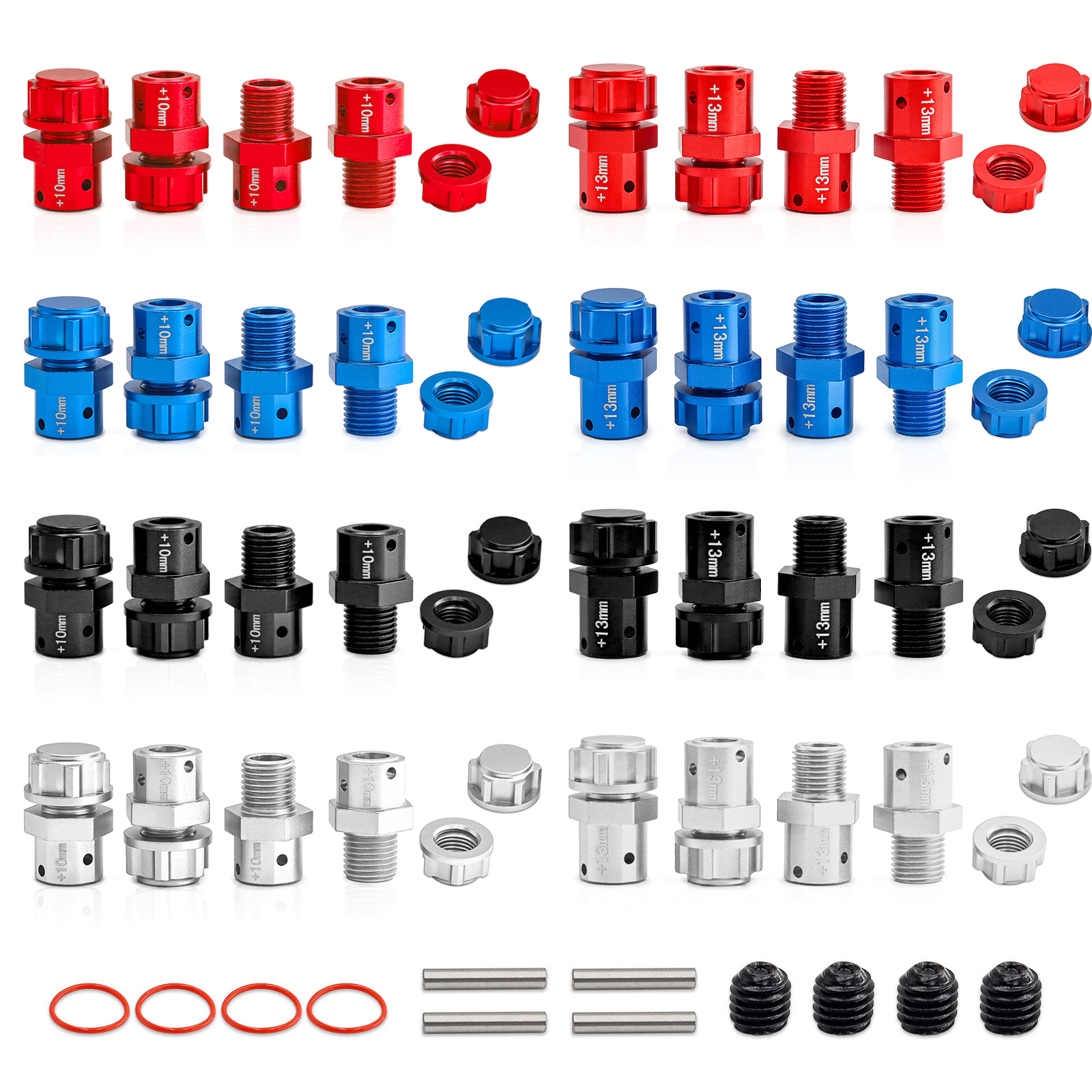 Wheel Hex Adapter - Aluminum 17mm Extended Wheel Hex Adapte(+10mm/13mm)