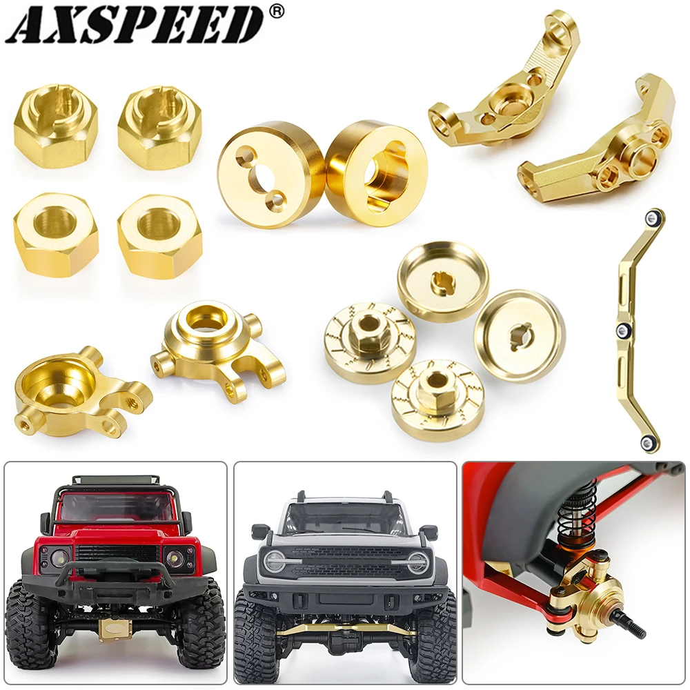 Wheel Hex Adapter - AXSPEED TRX4M Brass Weight Steering Link