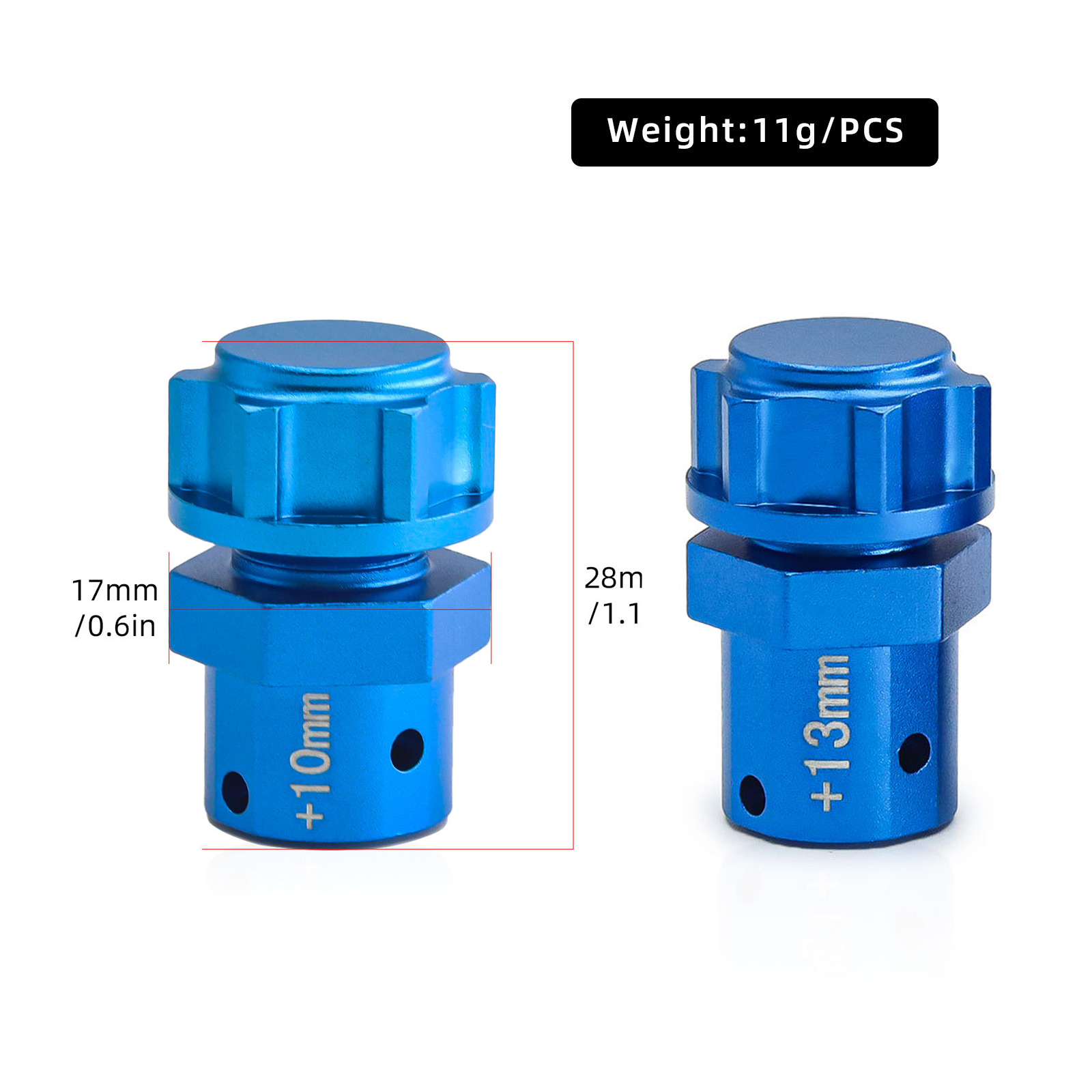 Aluminum 17mm Extended Wheel H - Wheel Hex Adapter avis et prix