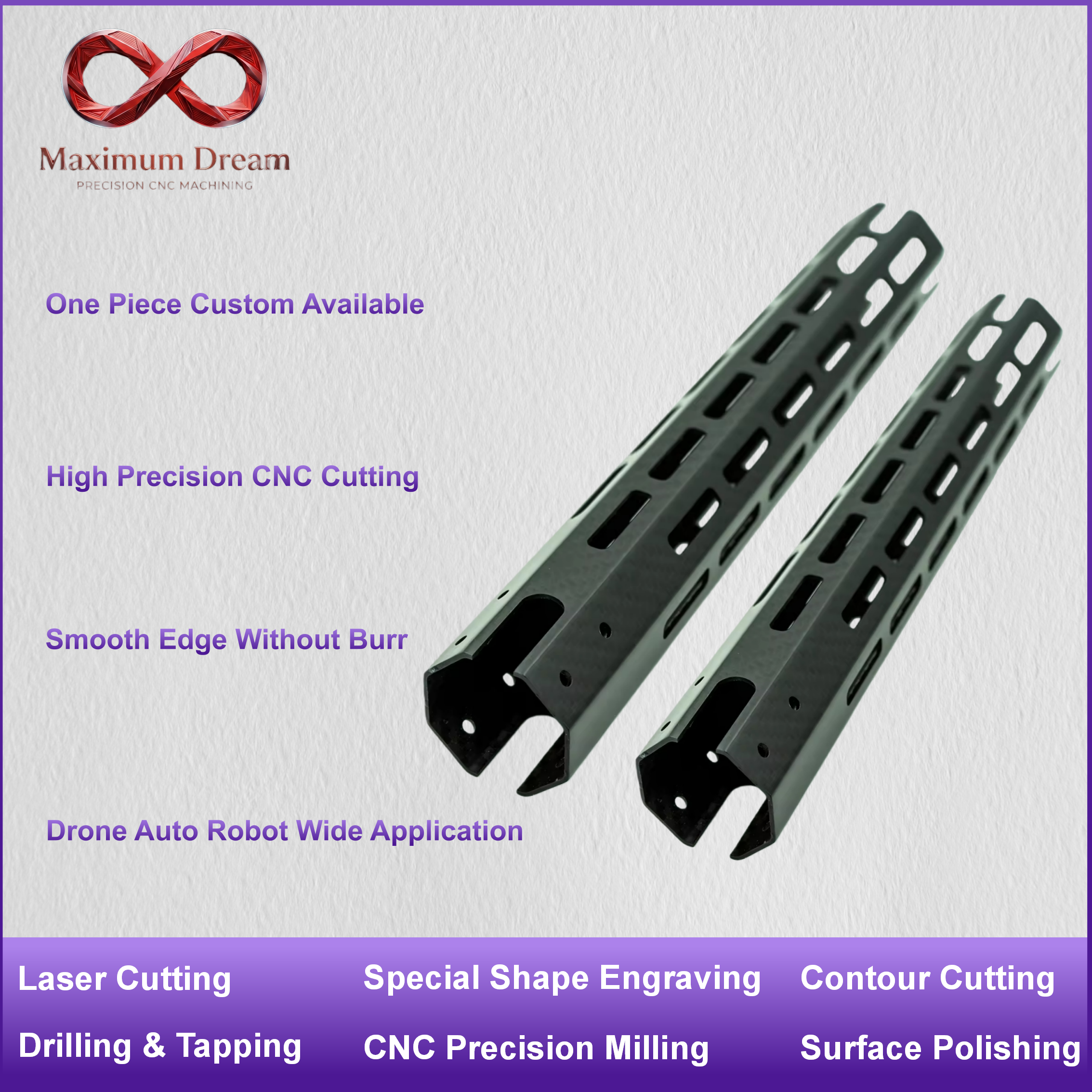 Custom CNC Carbon Fiber Tube D - Rc Hobby Drill avis et prix