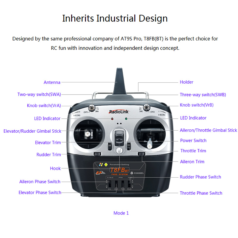 Radiolink T8FB V2 8CH RC Trans - Receiver Sbus 8Ch avis et prix