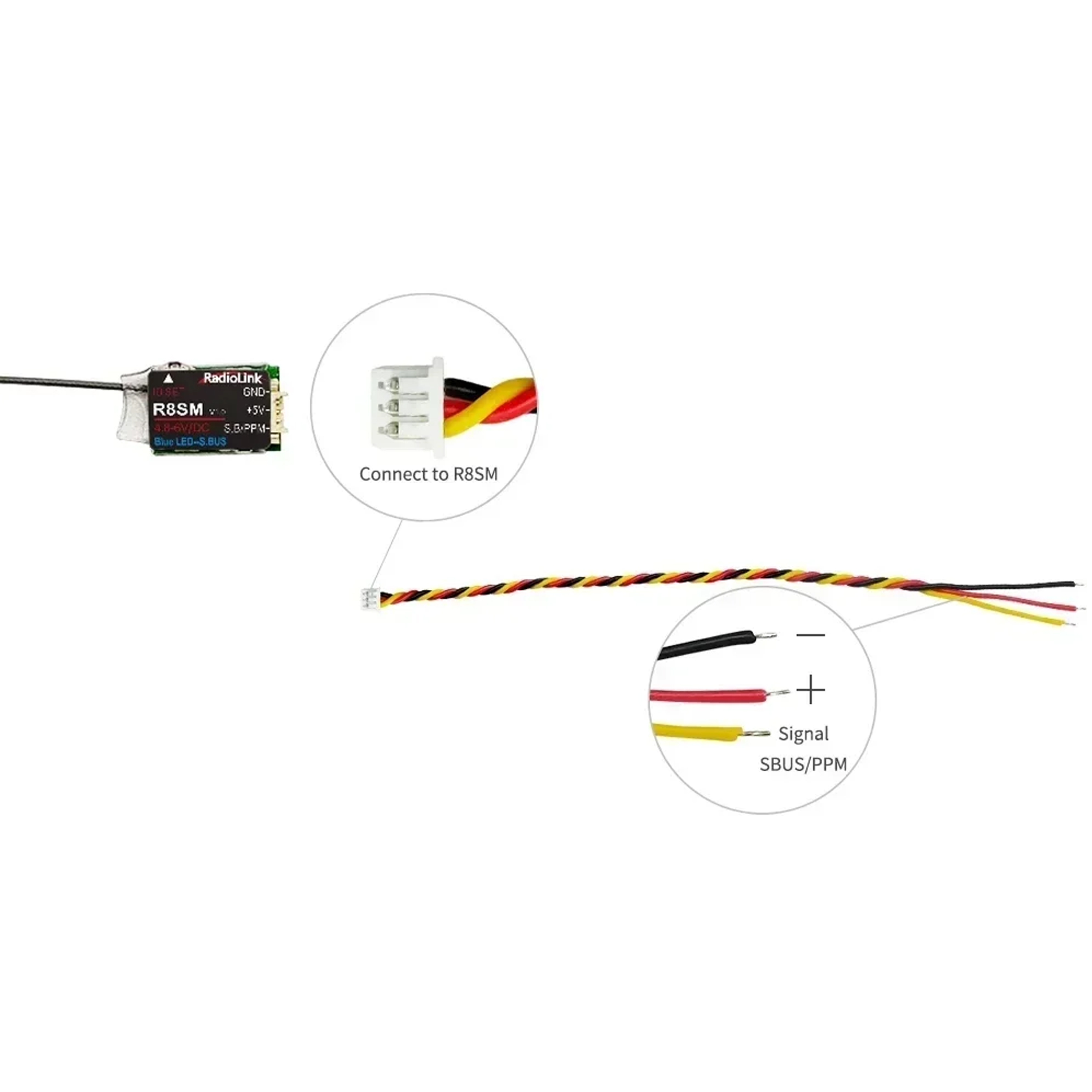 Radiolink R8SM 8 Channels 2.4G - Receiver Sbus 8Ch avis et prix