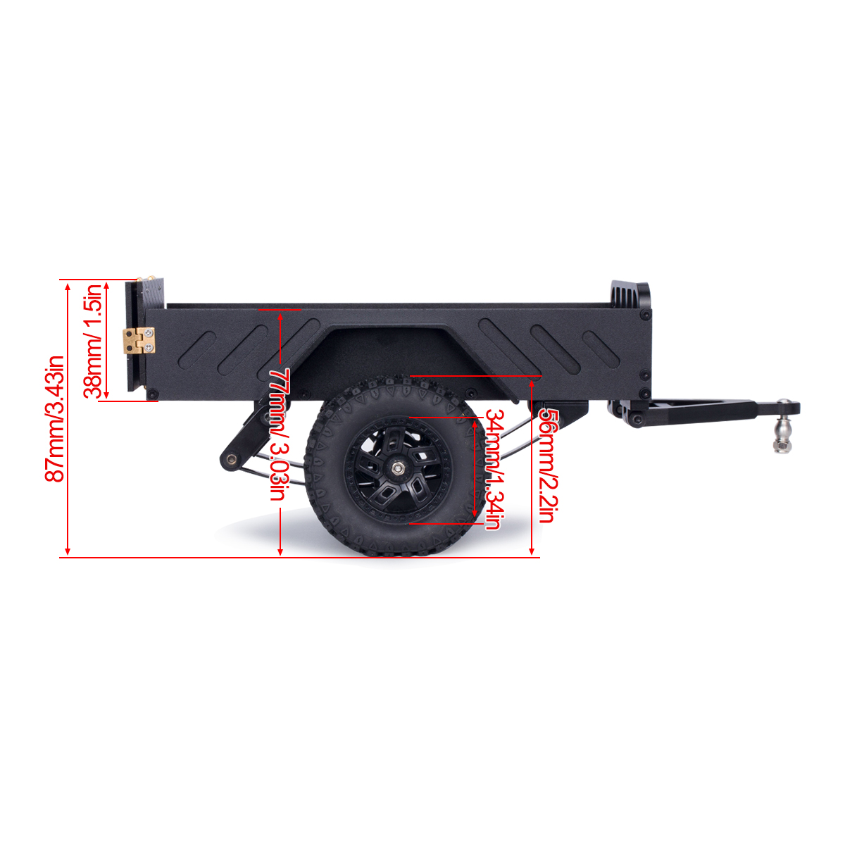 Aluminum Machined Utility Trai - Rc Hobby Tools avis et prix